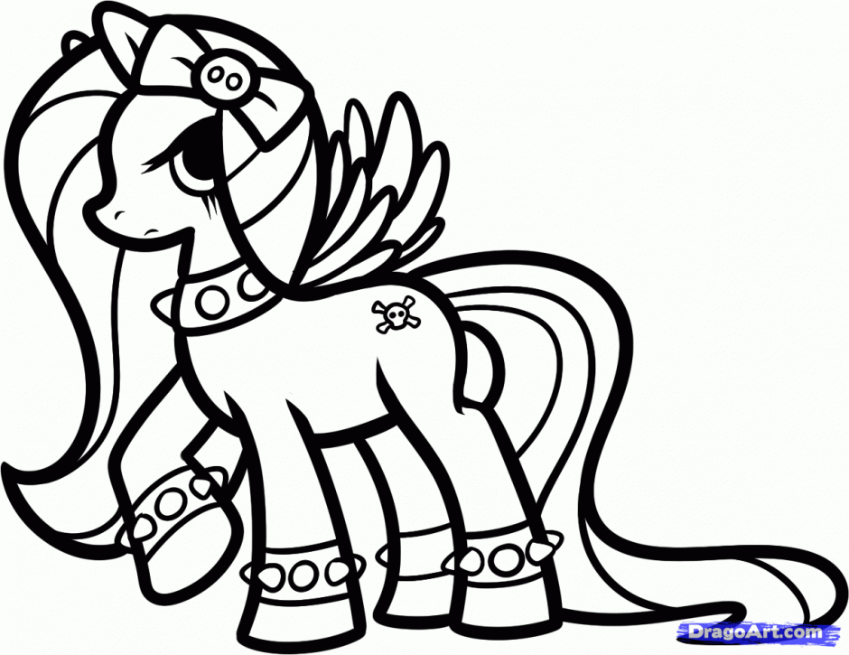My Little Pony Coloring Pages Friendship Is Magic Fluttershy 