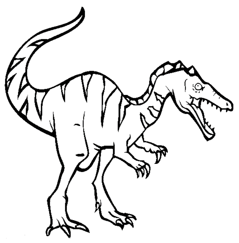 Print Baryonyx Dinosaur Coloring Pages or Download Baryonyx 
