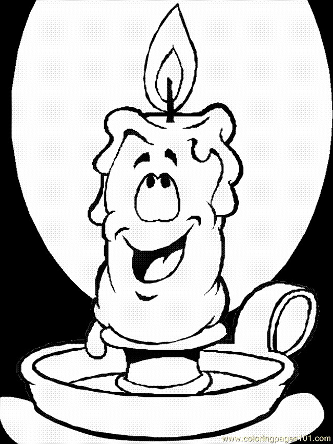 Coloring Pages Christmas Candles (1) (Cartoons > Christmas) - free 