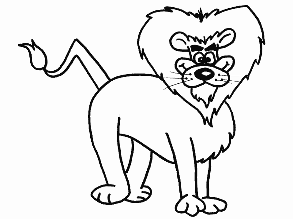 Printable Lions Lion2 Animals Coloring Pages