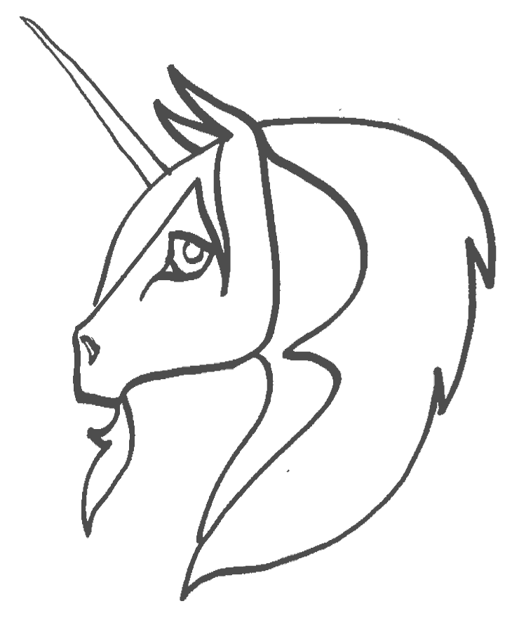 Printable Unicorns 2 Fantasy Coloring Pages