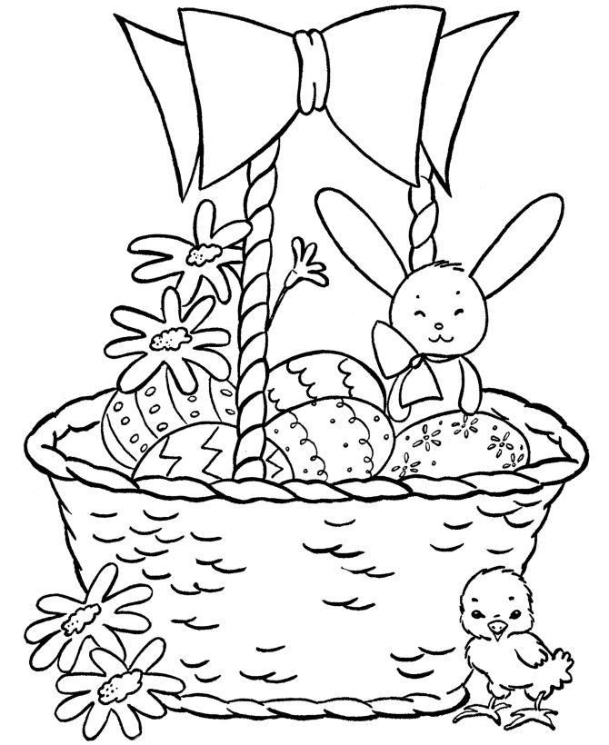 Top 10 Easter Bunny Colouring Pages