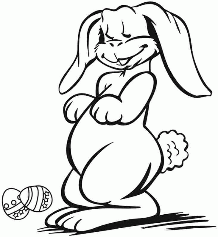 Coloring Sheets Easter Bunny Free For Kids & Boys #