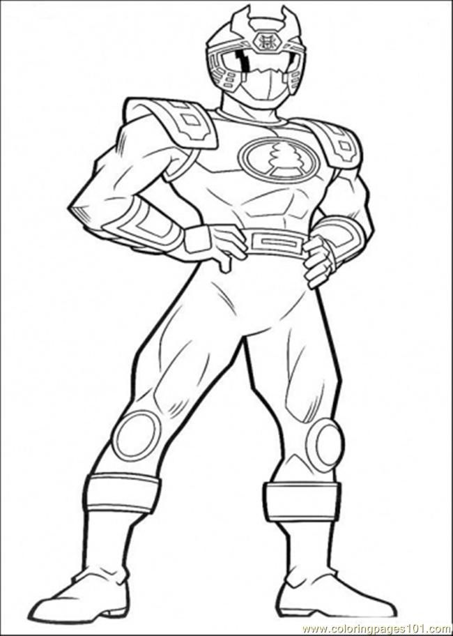 blue power ranger Colouring Pages