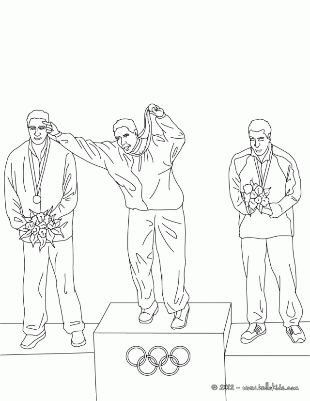 OLYMPIC CEREMONIES Coloring Pages Olympic Games Victory Ceremony 