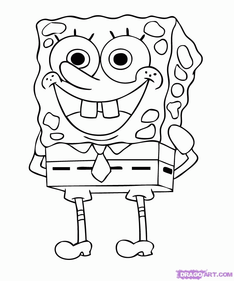 Pix For > Cartoon Drawings Of Spongebob Characters
