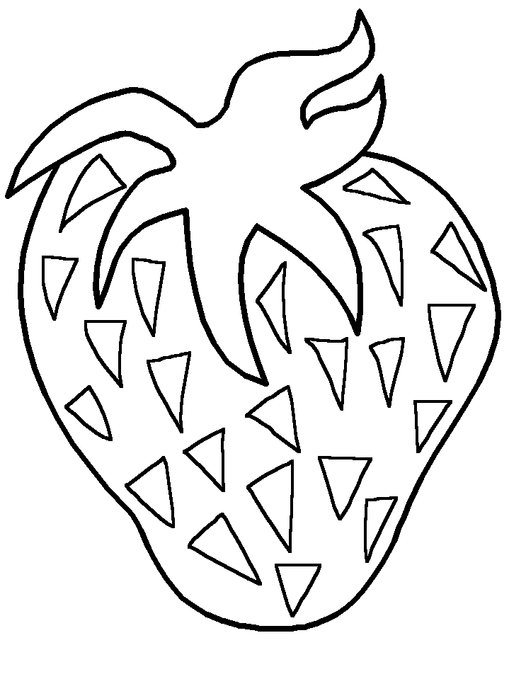 Strawberries Fruit Coloring Pages & Coloring Book