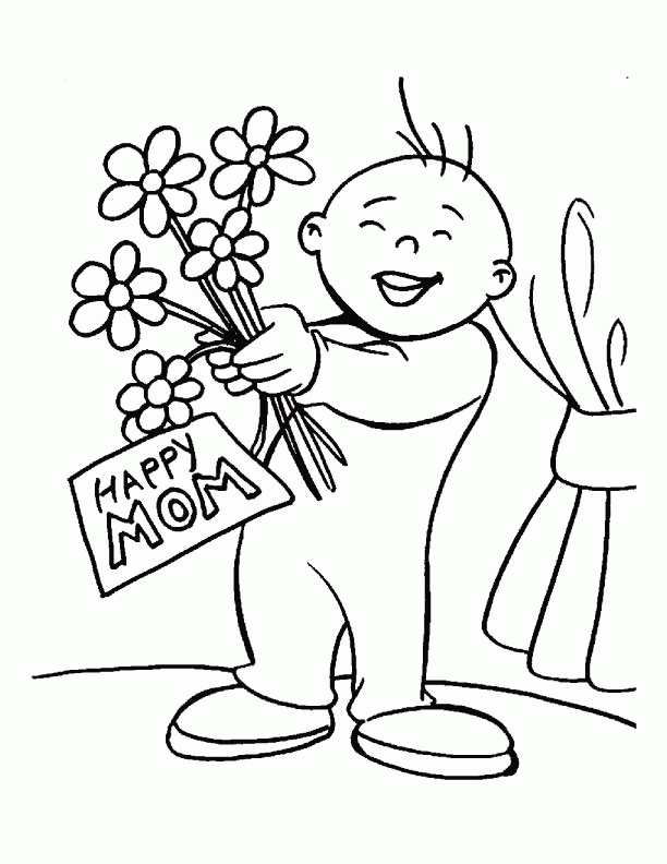 A Funny Way To Greet Mother On Mothers Day Coloring Page - Coloring Home
