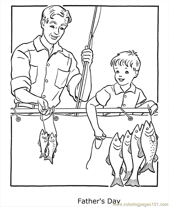 Coloring Pages Fathers Day Coloring Pages 03 (Education > Father's 