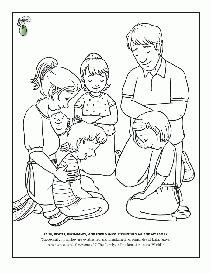coloring pages family prayer | Coloring Pages For Kids