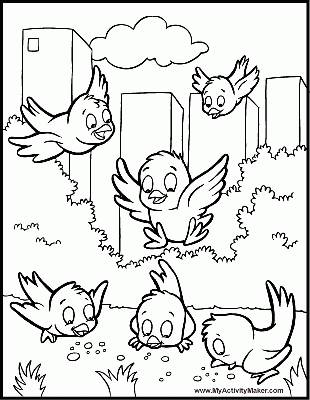 Coloring Pages: Animals & Plants | My Activity Maker