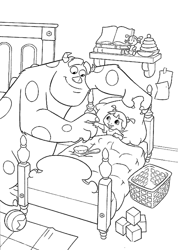 Monsters inc Coloring Pages - Coloringpages1001.