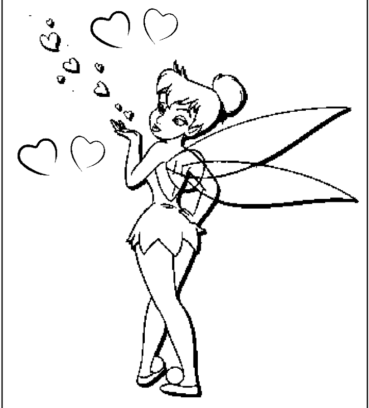 Character Valentines Day Coloring Pages