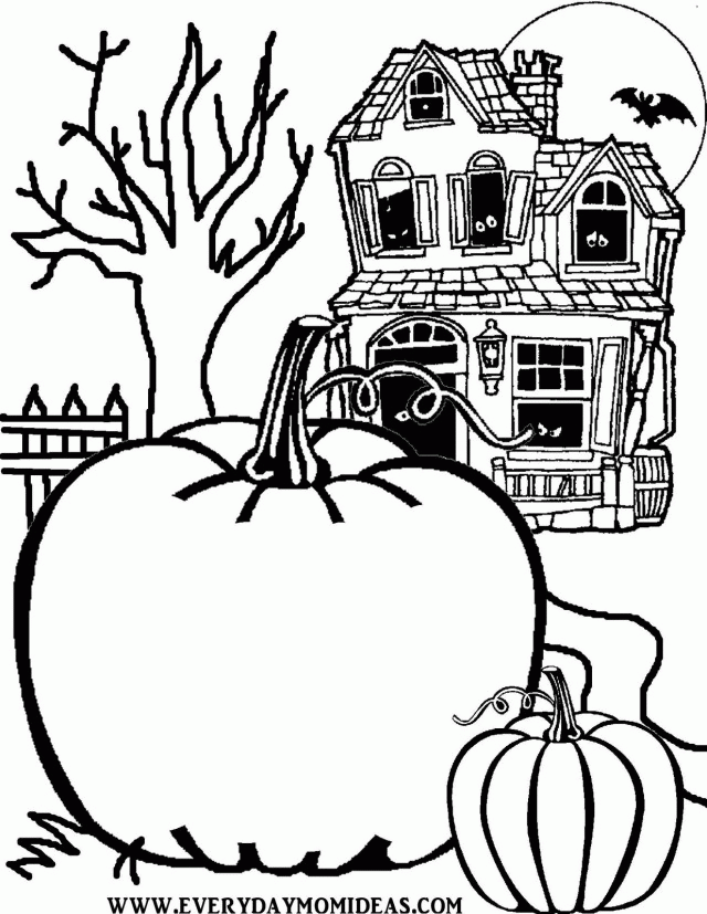 Scary Halloween Coloring Pages Printables Id 24345 Uncategorized 