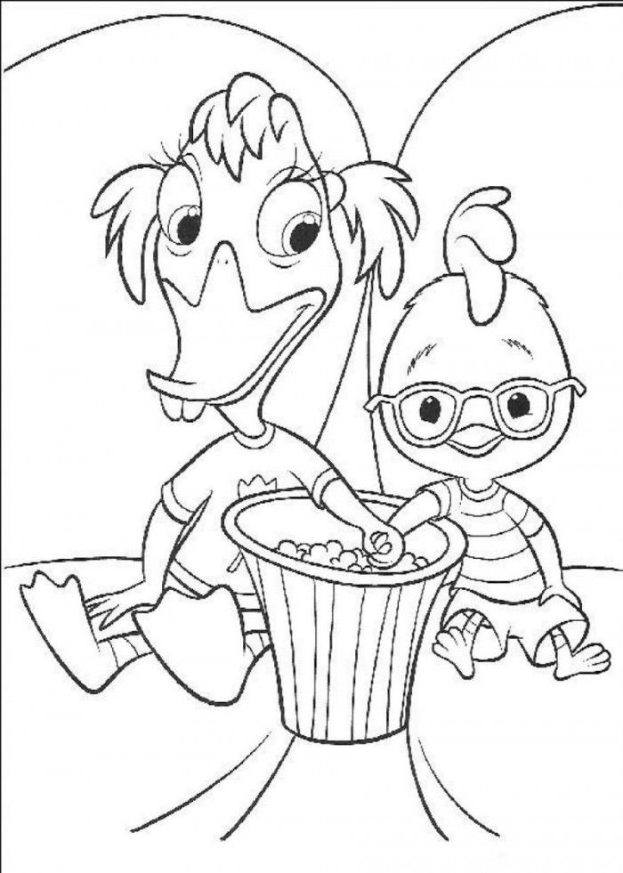 Chicken Little Coloring Pages Printable 2