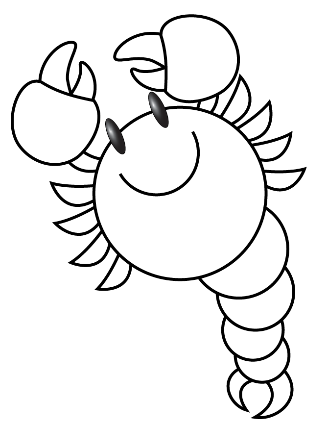 Printable Crawfish Coloring Pages