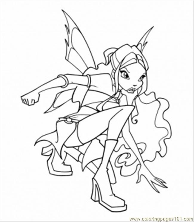Coloring Pages Layla (Cartoons > Winx Club) – free printable 