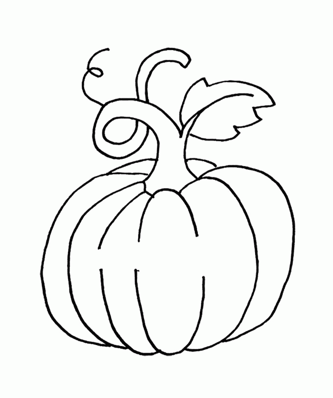 The Great Pumpkin Vegetable Coloring Page For Kids - Vegetable 