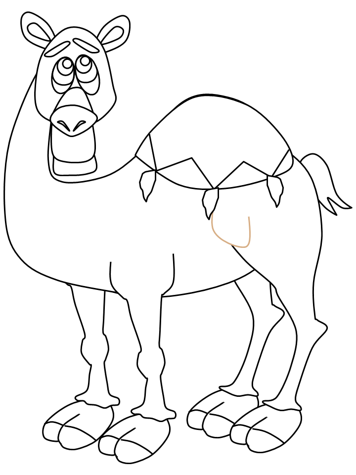 Camels Coloring Pages Pictures - Kids Colouring Pages