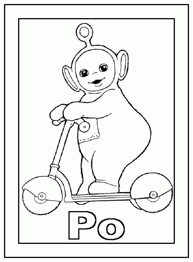 Coloring pages teletubbies - picture 26