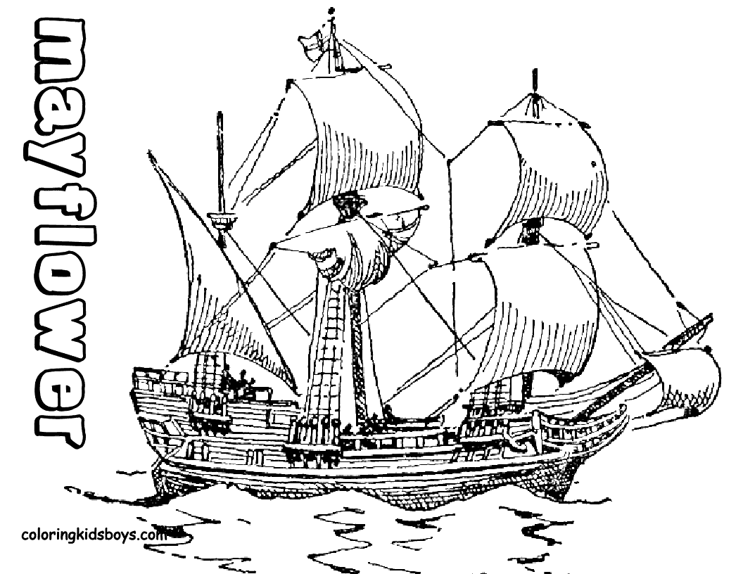 mayflower coloring pages | Only Coloring Pages