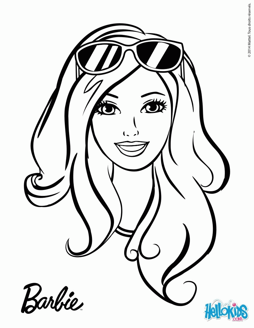 Barbie Doll Coloring Pages For Kids - Coloring Home