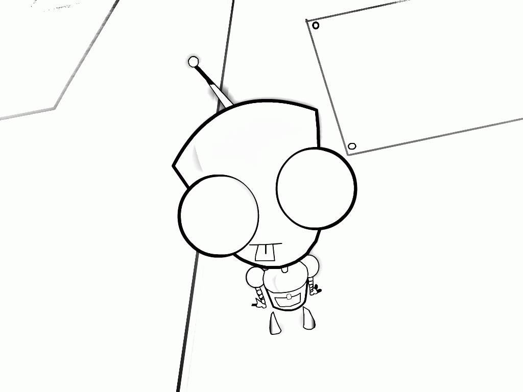 Gir - Coloring Pages for Kids and for Adults