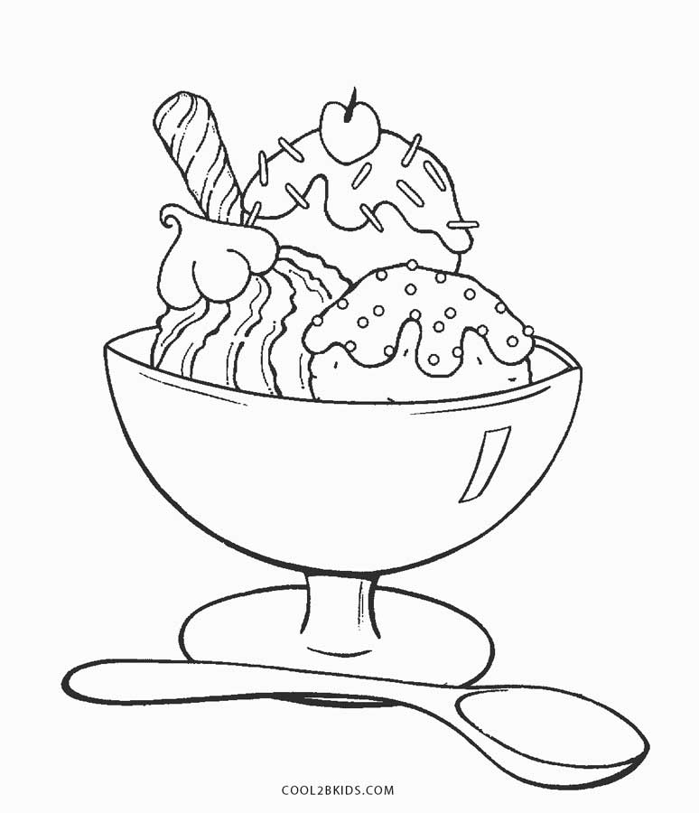 ice creams coloring pages  coloring home