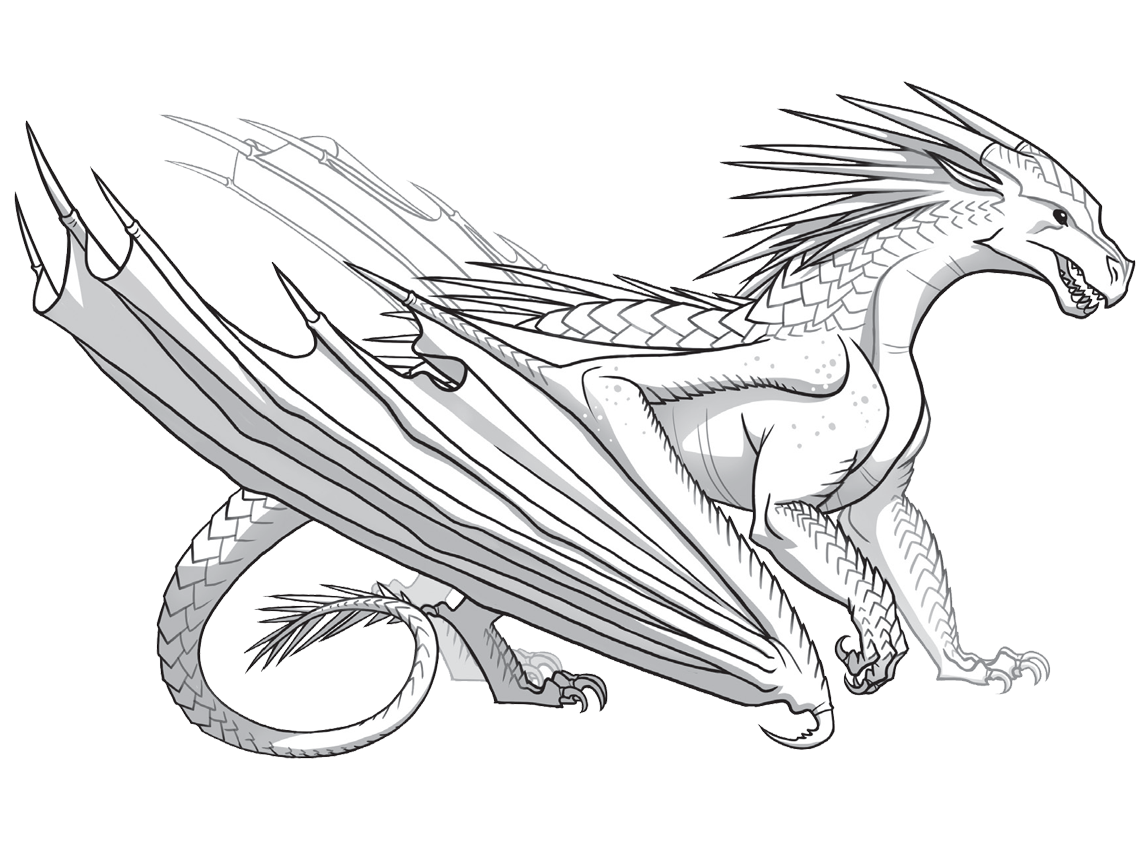Icewing | Wings of fire dragons, Wings of fire, Dragon coloring page