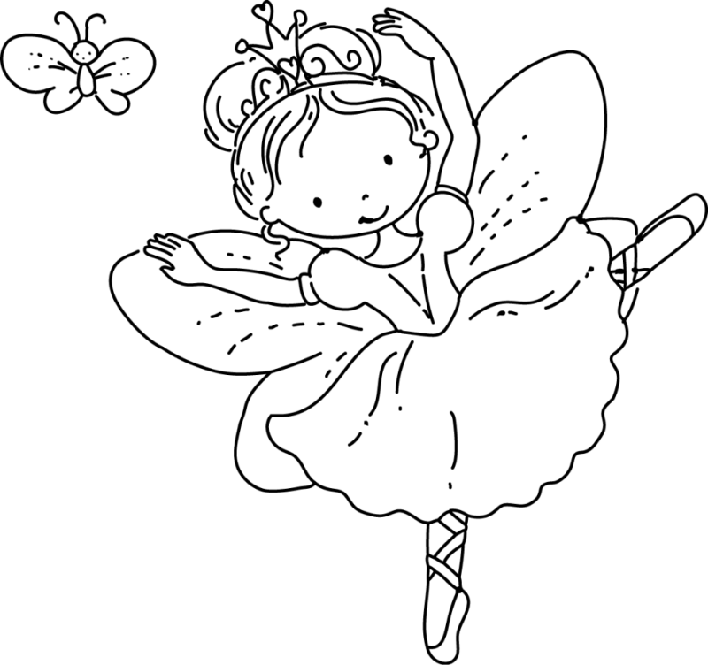 Coloring Pages Princess Fairy Coloring Home