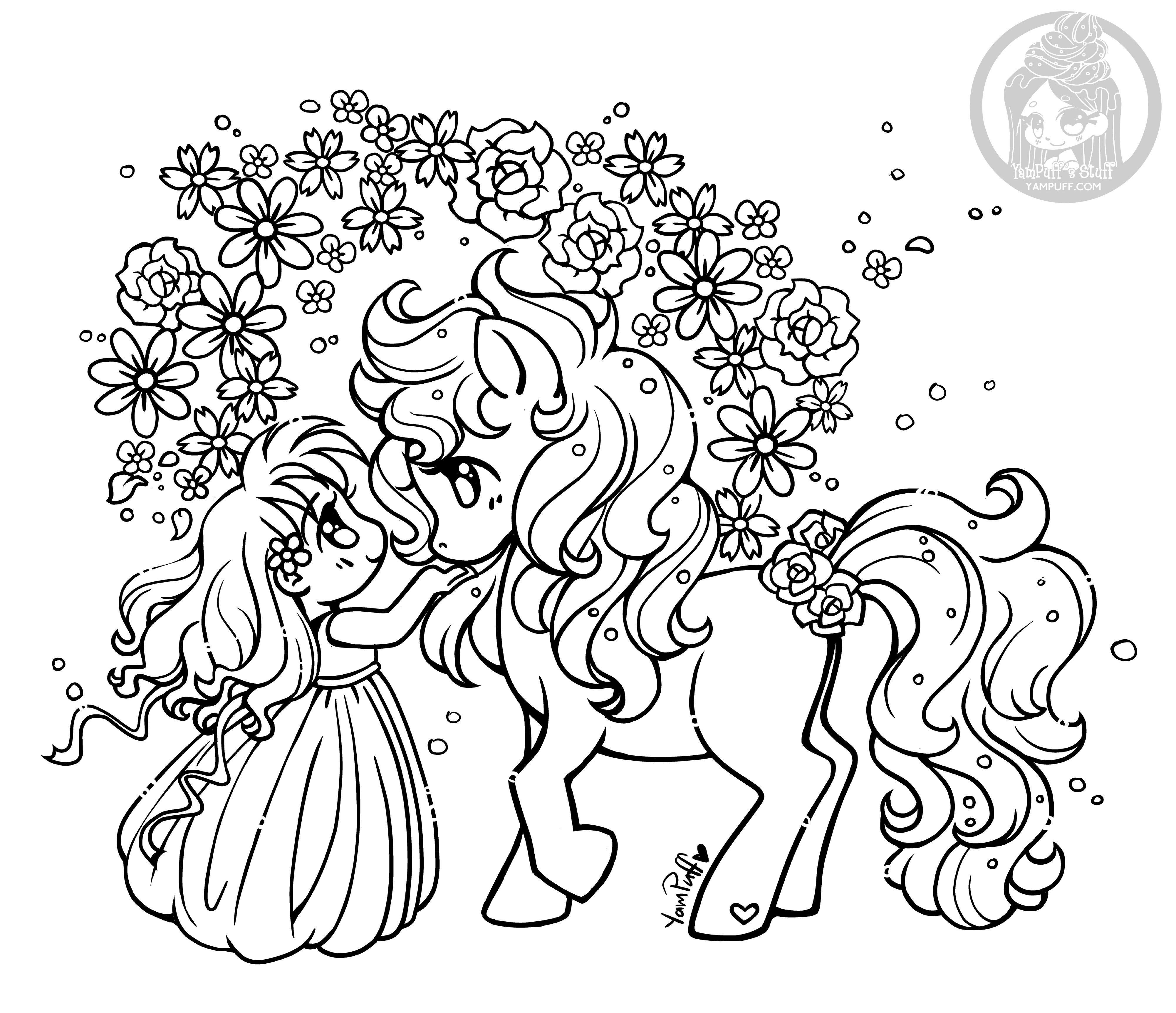 Ponies - Pony Coloring Pages • YamPuff's Stuff
