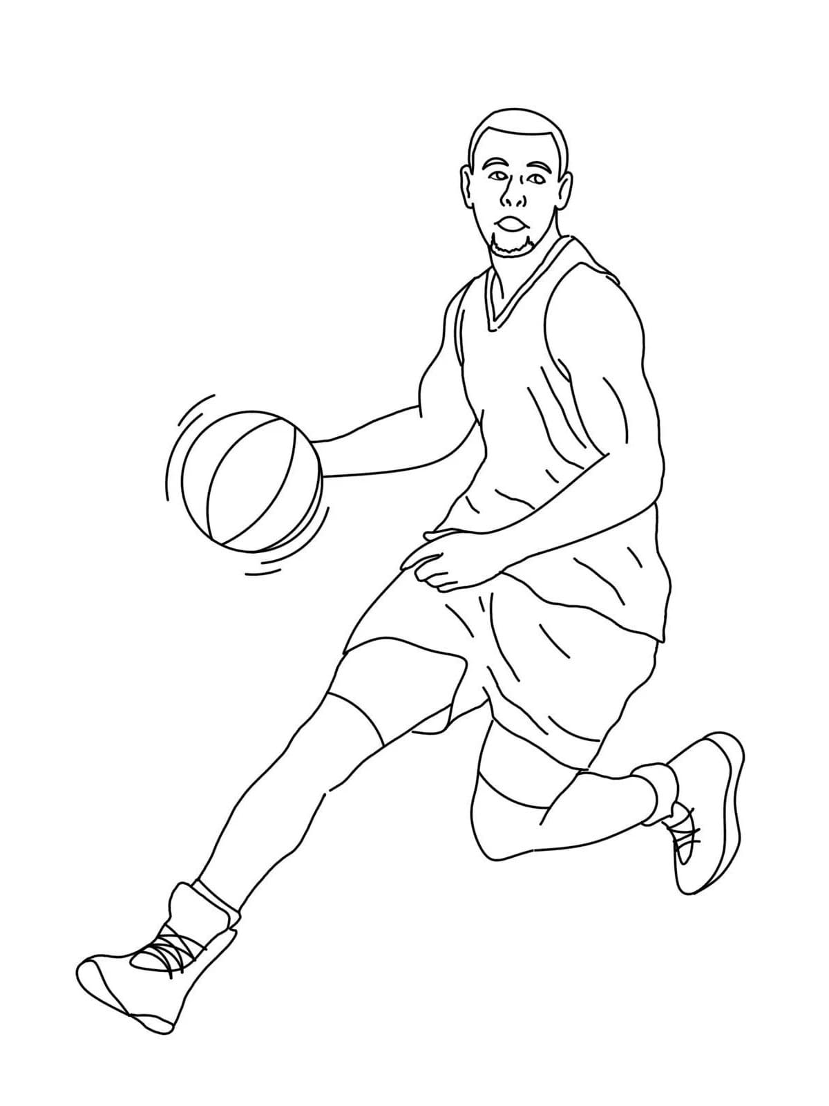 Printable Stephen Curry Coloring Page - Free Printable Coloring Pages for  Kids