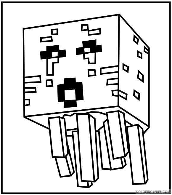 minecraft coloring pages printable Coloring4free - Coloring4Free.com