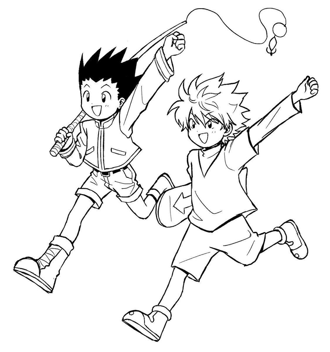 Killua Coloring Pages   Coloring Home
