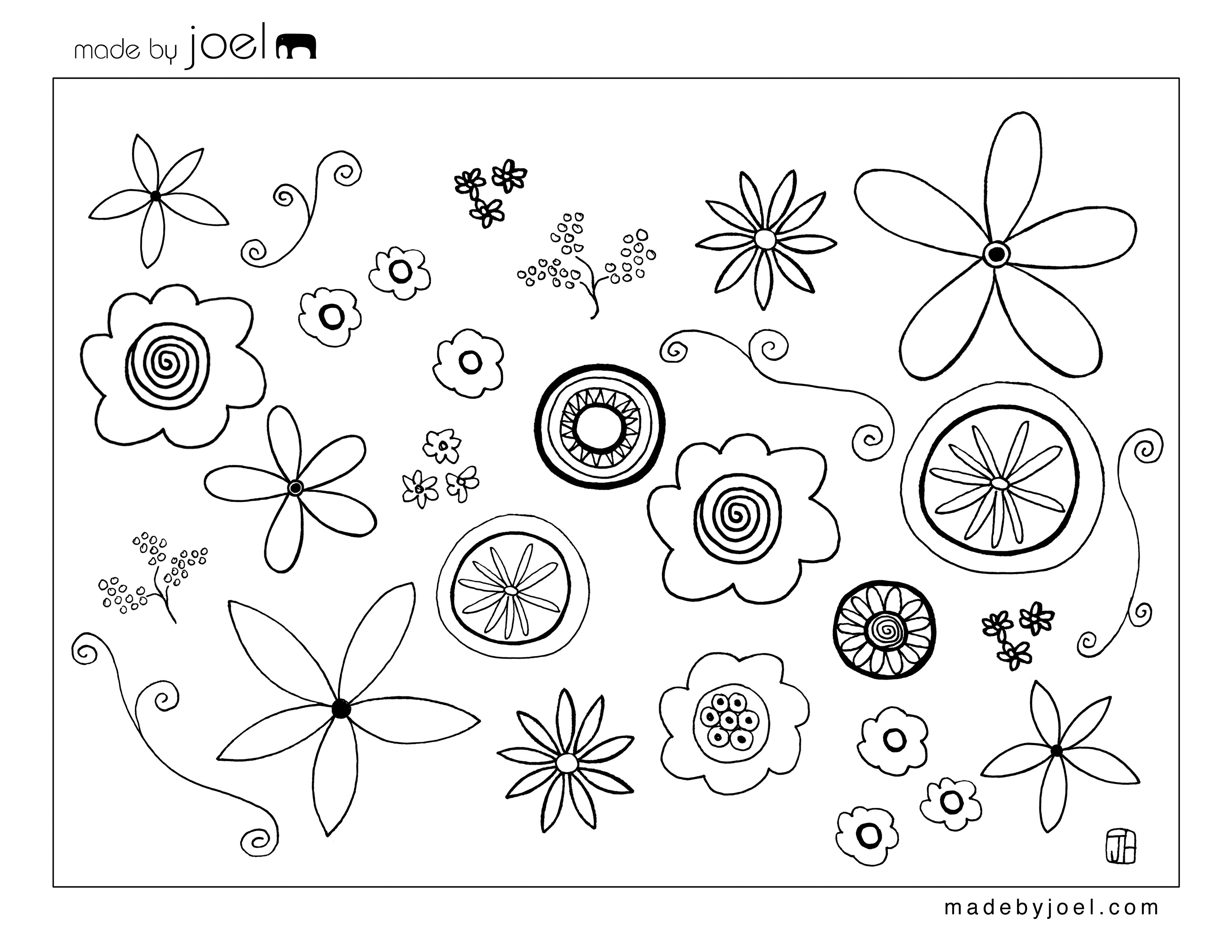 small flowers coloring pages - Clip Art Library