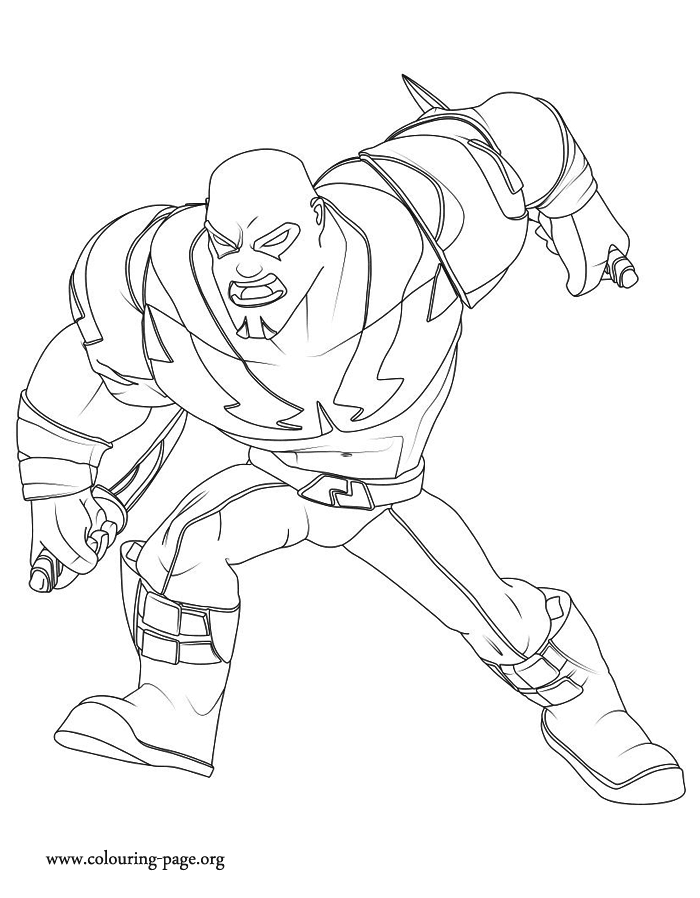 Guardians of the Galaxy - Drax coloring page