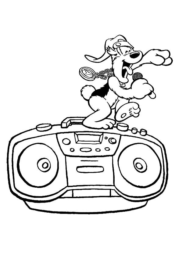Samson and Gert Singing on the Radio Coloring Pages | Best Place ...
