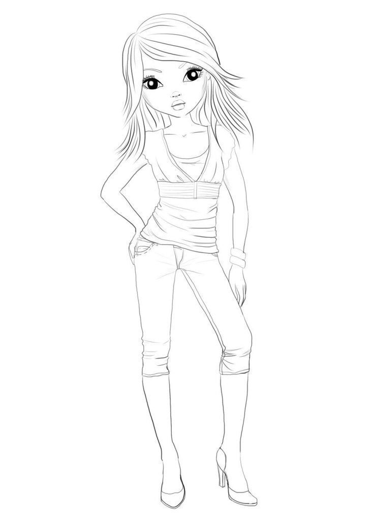 Top Model Coloring Pages - Coloring Home