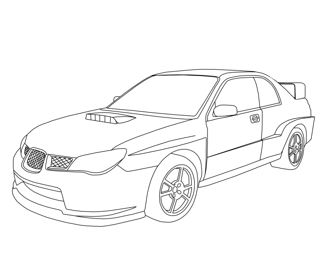 Subaru Wrx Sti Coloring Pages Sketch Coloring Page | Cars coloring pages,  Race car coloring pages, Subaru wrx