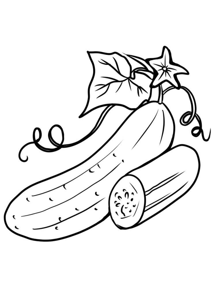 Cucumber Coloring Pages - Coloring Home