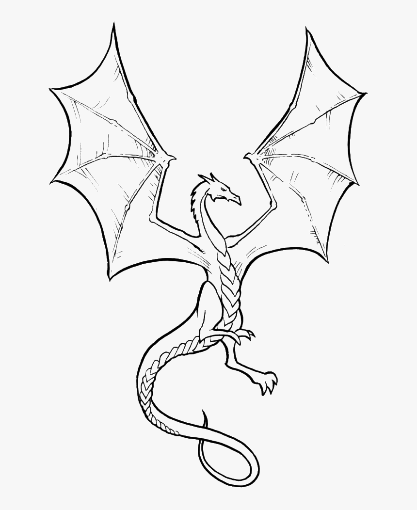 Transparent Skyrim Dragon Png - Dragon Coloring Pages, Png Download ,  Transparent Png Image - PNGitem