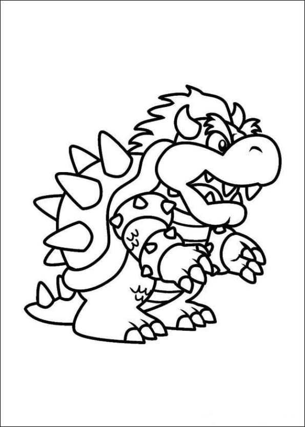 koopa kids coloring page - Clip Art Library