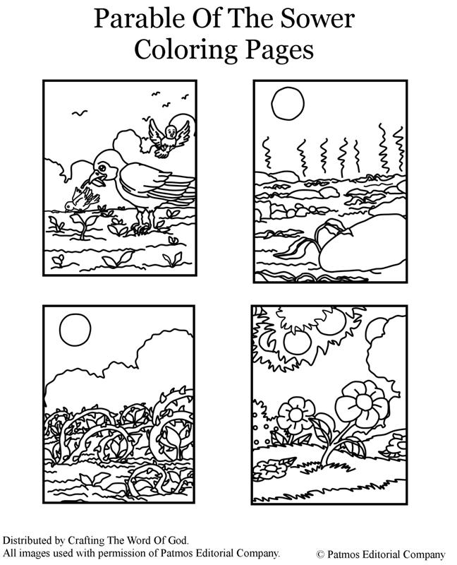 Parable Of The Sower- Coloring Page Â« Crafting The Word Of God