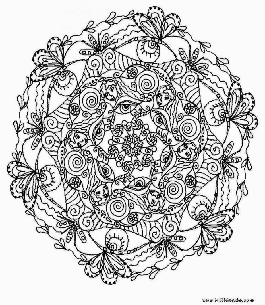 Free Printable Coloring Pages For Adults Advanced   Coloring Home