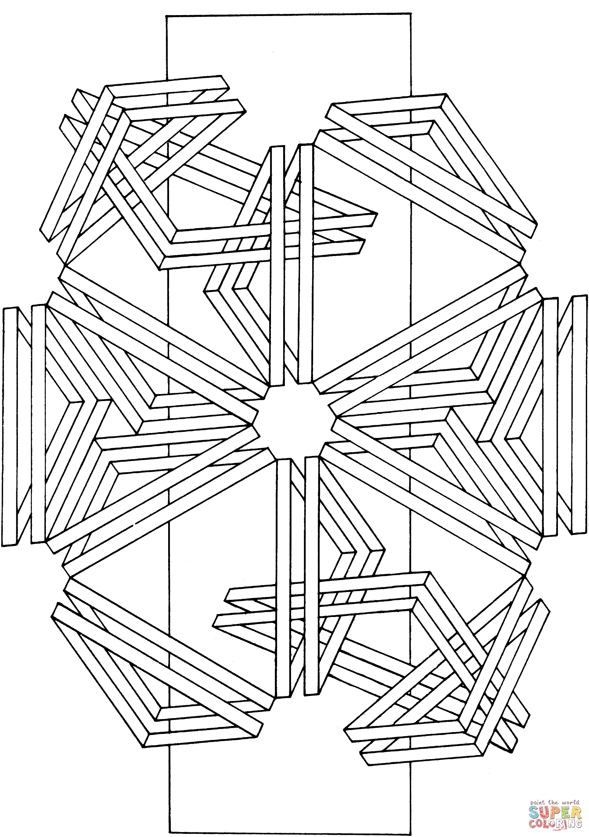 Optical Coloring Page