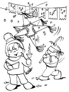 Christmas In Mexico Coloring Pages Printable - Coloring Page