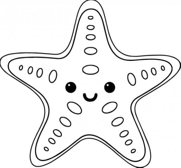 Starfish Coloring Pages PDF Printable - Coloringfolder.com | Star coloring  pages, Fish coloring page, Starfish colors