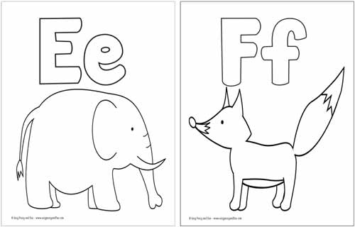 Free Printable Alphabet Coloring Pages - Easy Peasy and Fun