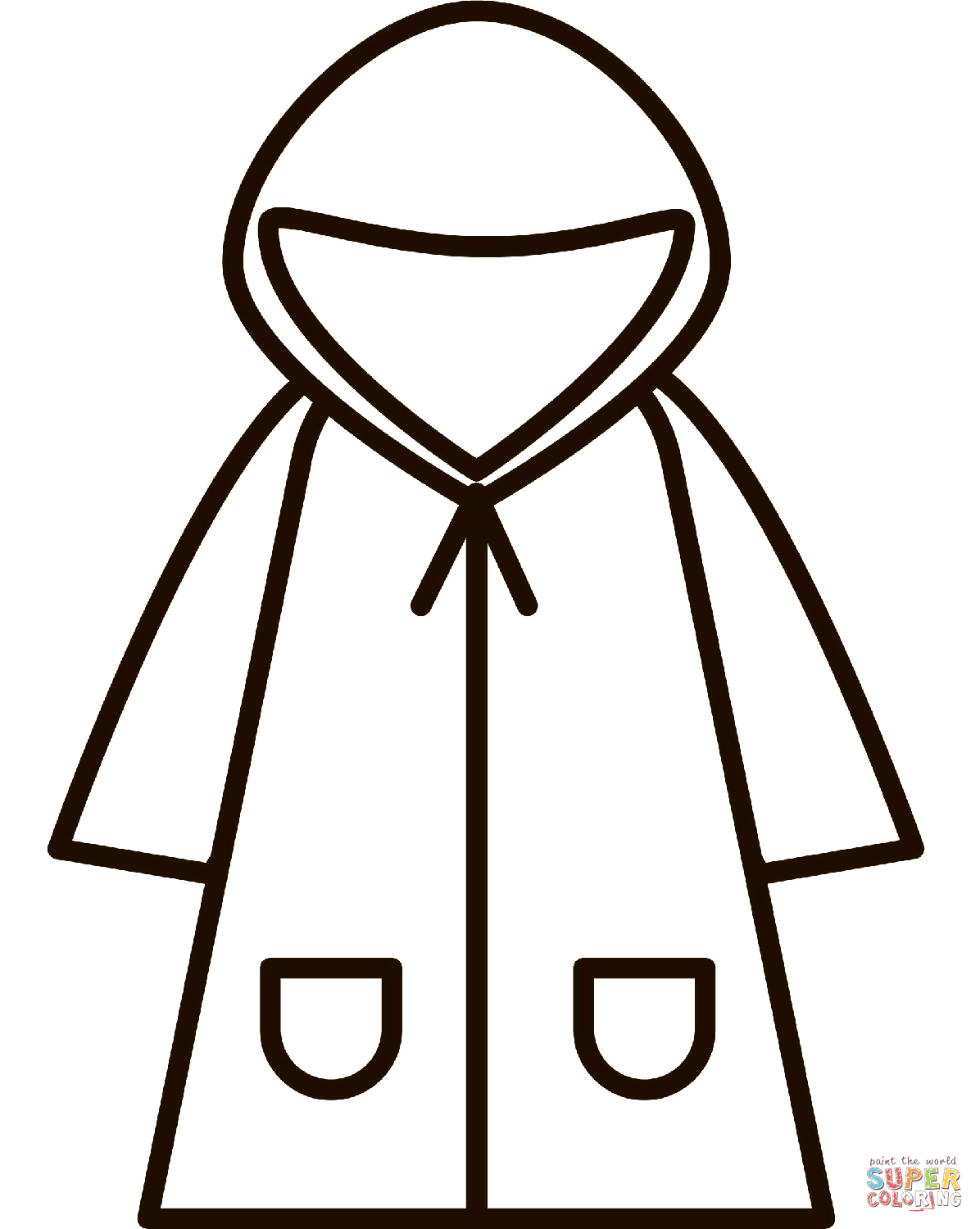Raincoat Coloring Pages - Coloring Home