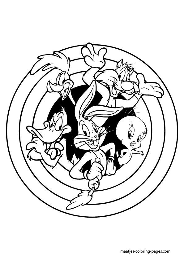 coloring pages of looney toons